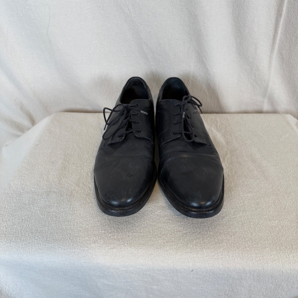 Cole Haan‎ Grand.OS Mens Black Leather Cap Toe Derby Dress Shoes C20808 Sz 8.5 M